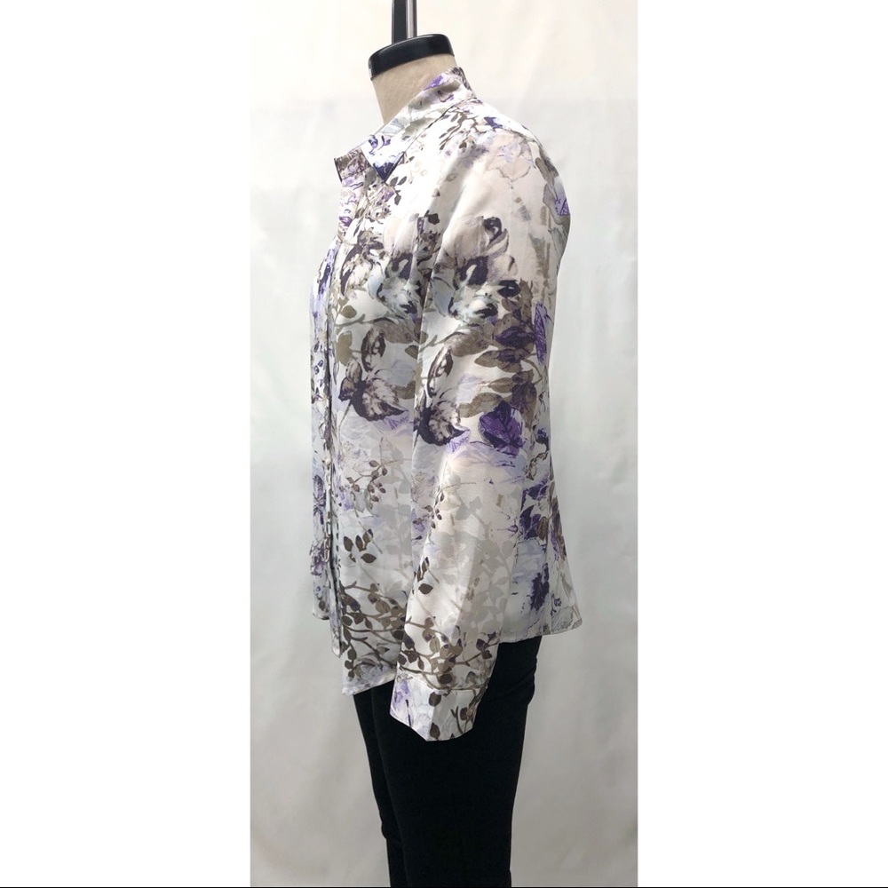 Chico’s Multicolor Floral Print Blouse - Picture 3 of 14